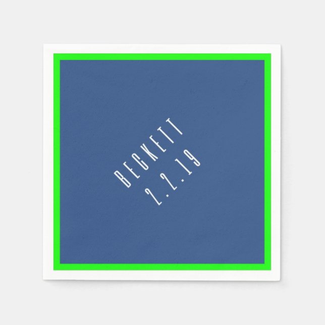 Servilleta De Papel B Bar Mitzvah Napkin (Anverso)