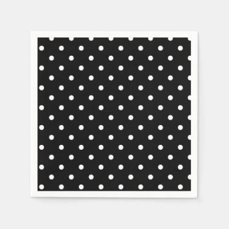 Servilleta De Papel B&W Polkadots