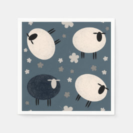 Servilleta De Papel Baa Baa Black Sheep