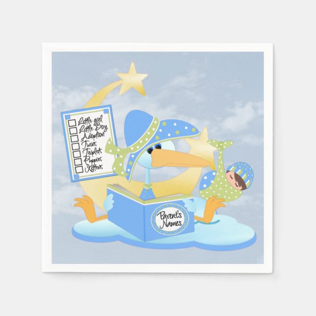 Servilleta De Papel Baby3Standard Cocktail Napkins (Anverso)