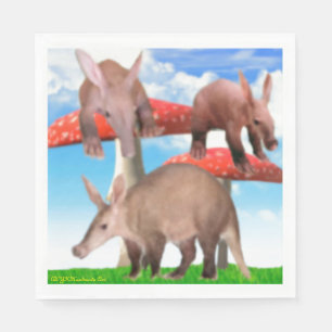Servilleta De Papel Baby Aardvarks Niños Fiestas Napkins