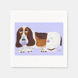 Servilleta De Papel Baby Basset Hound