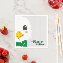 Servilleta De Papel Baby Boy Eagle Green Napkins