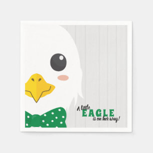 Servilleta De Papel Baby Boy Eagle Green Napkins