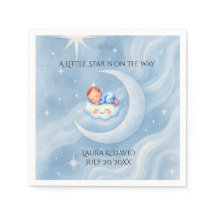 Baby Boy Shower Invitan a la Moonlight Stars Water