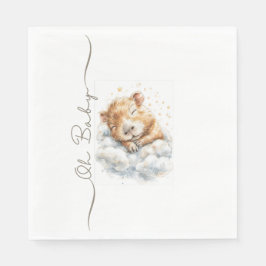 Servilleta De Papel Baby Boy Shower • Oh Baby Capybara Design