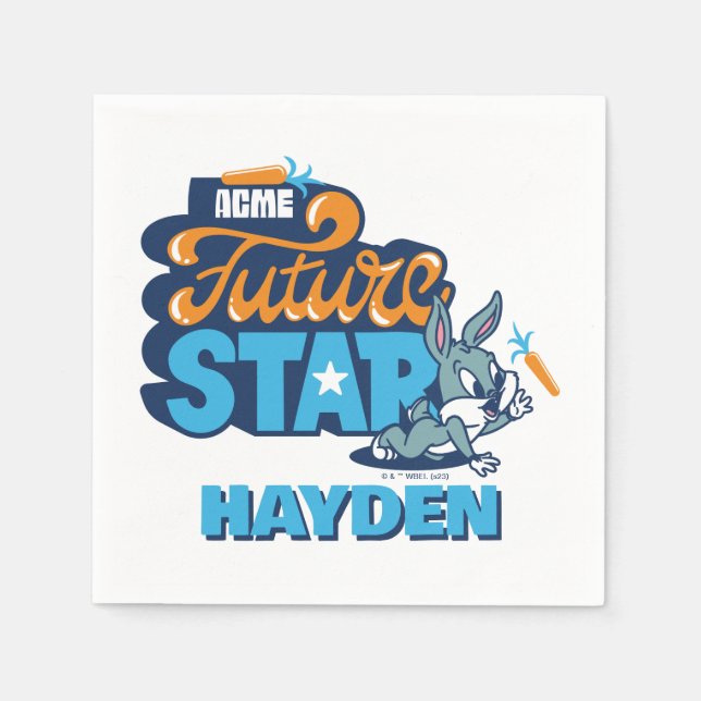 Servilleta De Papel Baby BUGS BUNNY™ - Estrella futura (Anverso)