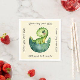 Servilleta De Papel Baby Dino Baby Shower