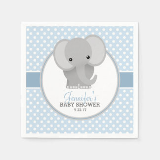 Servilleta De Papel Baby Elephant (azul) Baby Shower