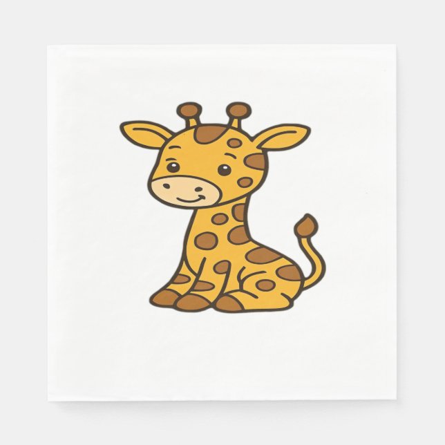 Servilleta De Papel baby giraffe Classic T-Shirt (Anverso)