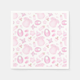 Servilleta De Papel Baby Girl Shower Pink