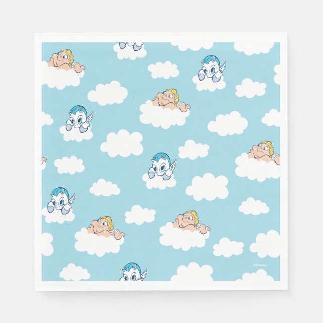 Servilleta De Papel Baby Hercules and Pegasus Cloud Pattern Napkins (Anverso)
