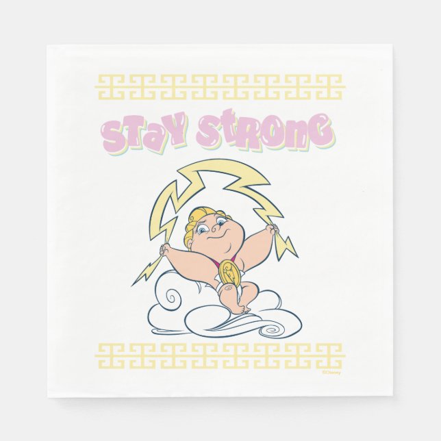 Servilleta De Papel Baby Hercules - Stay Strong Napkins (Anverso)