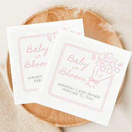 Servilleta De Papel Baby In Bloom Baby Shower