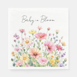 Servilleta De Papel Baby in Bloom - Baby Shower Napkins