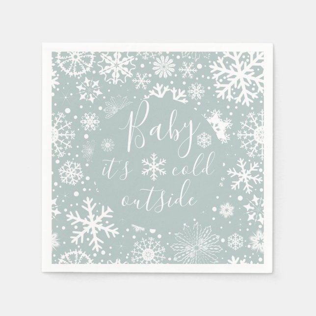 Servilleta De Papel Baby It's Cold Outside Napkins (Anverso)