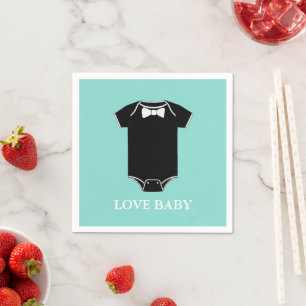 Servilleta De Papel BABY Little Man Tuxedo Shower Fiesta