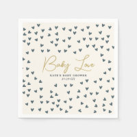 Baby Love Blue Hearts Blue Baby Shower