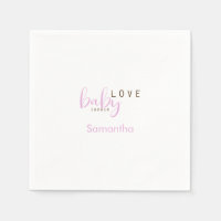 Baby Love Pink Baby Girl Shower Coctail