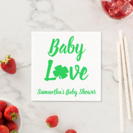 Servilleta De Papel Baby Love Shamrock Baby Shower