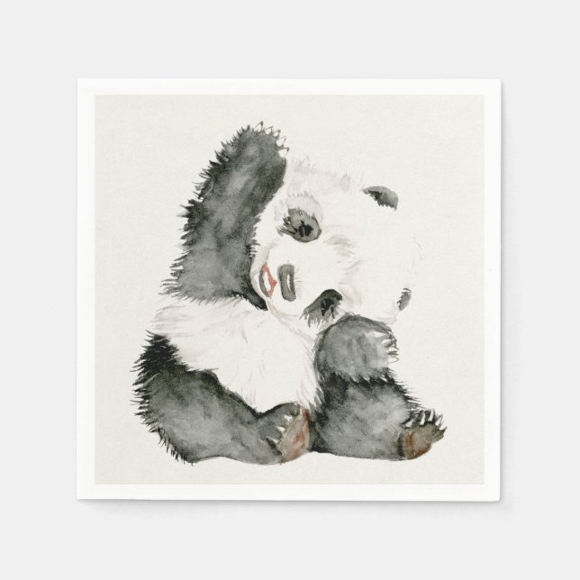 Servilleta De Papel Baby Panda | Cute y Furry (Anverso)
