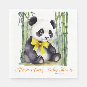 Servilleta De Papel Baby Panda Gender Neutral Baby Shower