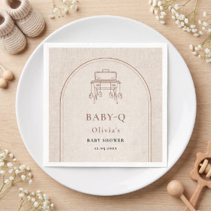 Servilleta De Papel Baby Q Arcilla Arcilla Kettle Grill Botitas Cuadra