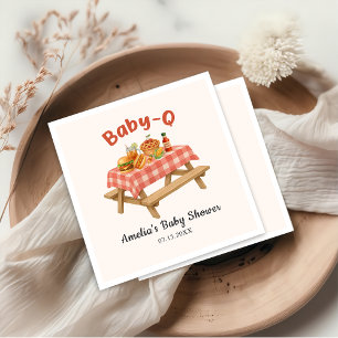 Servilleta De Papel Baby Q Barbecue Baby Shower Napkins