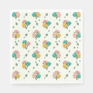 Servilleta De Papel Baby Rose Tips 