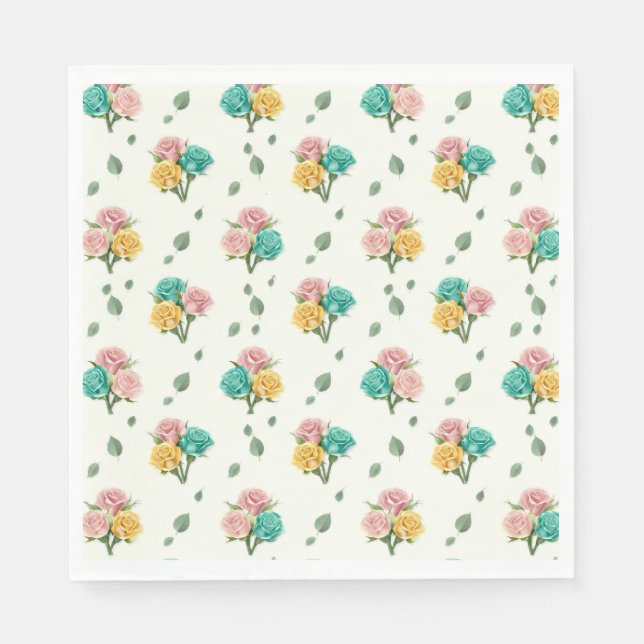 Servilleta De Papel Baby Rose Tips  (Anverso)