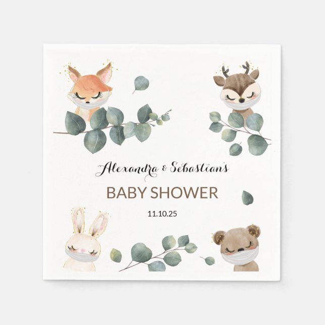Servilleta De Papel Baby Shower (Anverso)