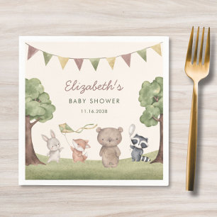 Servilleta De Papel Baby Shower Animales del Bosque