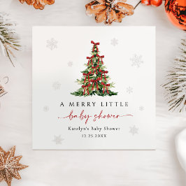 Servilleta De Papel Baby Shower Arbolito de Navidad Alegre