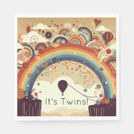 Servilleta De Papel Baby Shower arcoiris