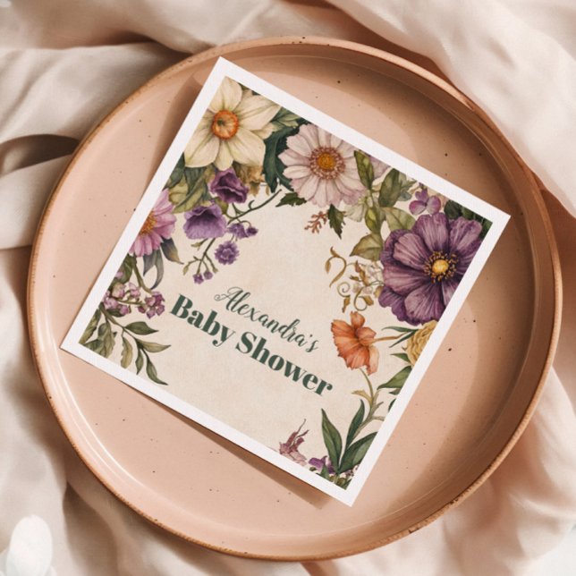 Servilleta De Papel Baby Shower Baby Shower de estilo Art Nouveau vict (Subido por el creador)