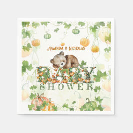 Servilleta De Papel Baby Shower Bear Fall