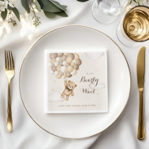 Baby Shower Bear Wait Brown Bear Balloon