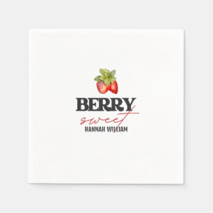 Servilleta De Papel Baby Shower Berry Sweet Strawberries