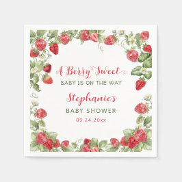 Servilleta De Papel Baby Shower Berry Sweet Strawberry