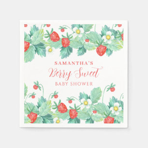 Servilleta De Papel Baby Shower Berry Sweet Strawberry