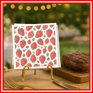 Servilleta De Papel Baby Shower Berry Sweet Strawberry