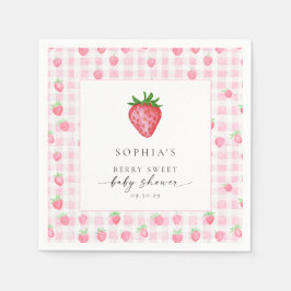 Servilleta De Papel Baby Shower Berry Sweet Strawberry