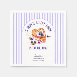 Servilleta De Papel Baby Shower Blue Berry Sweet Fall