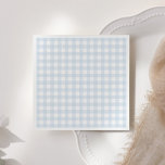 Servilleta De Papel Baby Shower Blue Gingham Boy<br><div class="desc">Añada un toque final a su decoración de la ducha de bebé con estas elegantes toallas azules de gingham.</div>