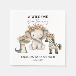 Servilleta De Papel Baby Shower Boho Safari