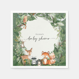 Servilleta De Papel Baby Shower Bosque