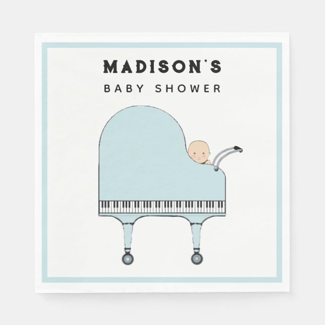 Servilleta De Papel Baby Shower Boy (Anverso)