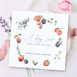 Servilleta De Papel Baby Shower Chica Berry Sweet Berries