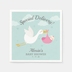 Servilleta De Papel Baby Shower Chica de almacén de entrega especial