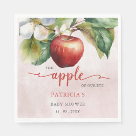 Servilleta De Papel Baby Shower, Chica de Apple of Our Eye Fall